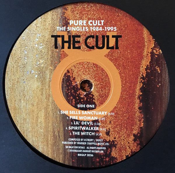 The Cult : Pure Cult The Singles 1984 - 1995 (2xLP, Comp, RE, Opt)