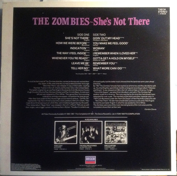 The Zombies : She's Not There (LP, Comp)
