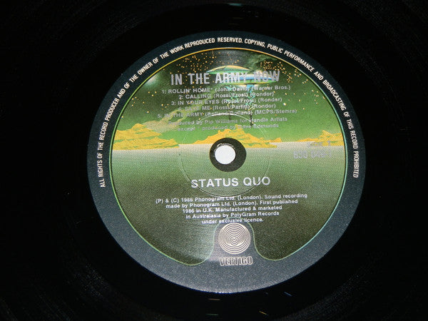 Status Quo : In The Army Now (LP, Album)