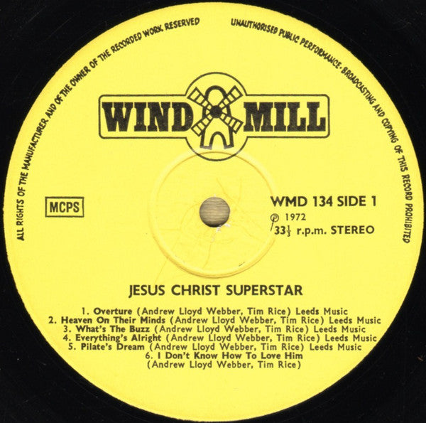 Andrew Lloyd Webber And Tim Rice : Jesus Christ Superstar (LP, Sle)