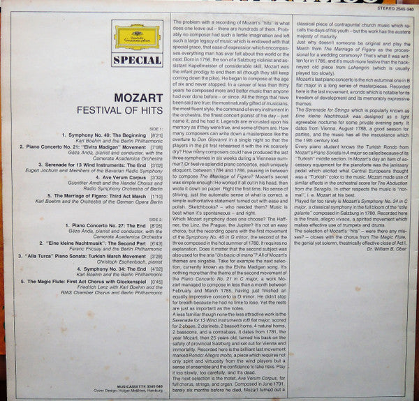 Wolfgang Amadeus Mozart : Festival Of Hits (LP, Comp)