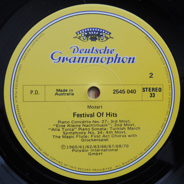 Wolfgang Amadeus Mozart : Festival Of Hits (LP, Comp)