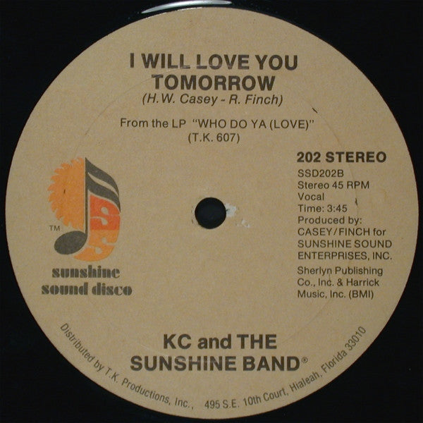 KC And The Sunshine Band* : Do You Feel All Right / I Will Love You Tomorrow (12", Single, Ltd, Num)