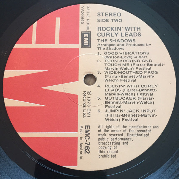 The Shadows : Rockin' With Curly Leads (LP, Album)