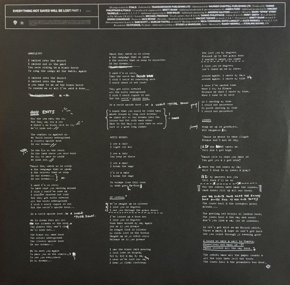 Foals : Everything Not Saved Will Be Lost: Part 1 (LP, Album)