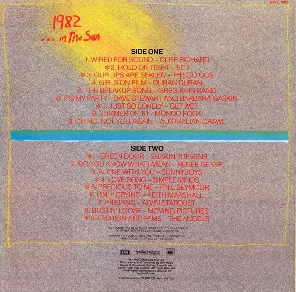 Various : 1982 ... In The Sun (LP, Comp)
