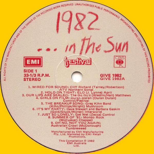 Various : 1982 ... In The Sun (LP, Comp)