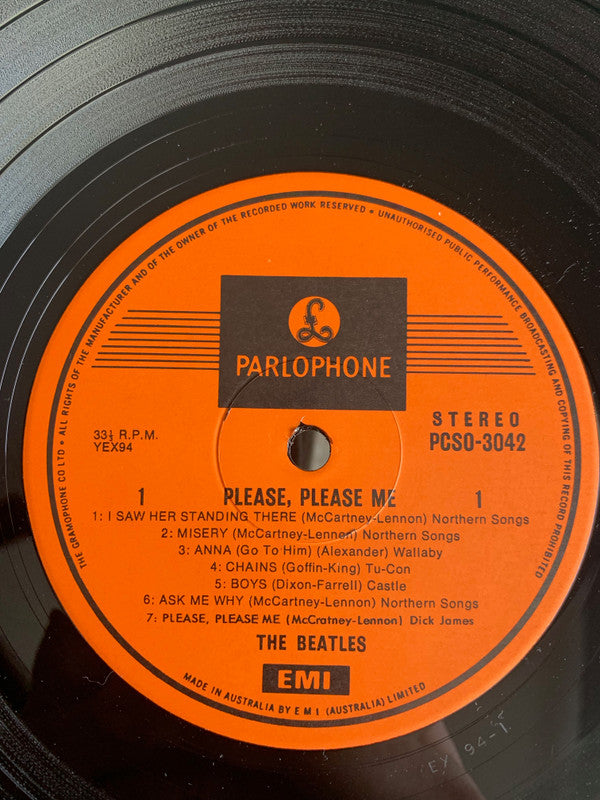The Beatles : Please Please Me (LP, Album, RE)