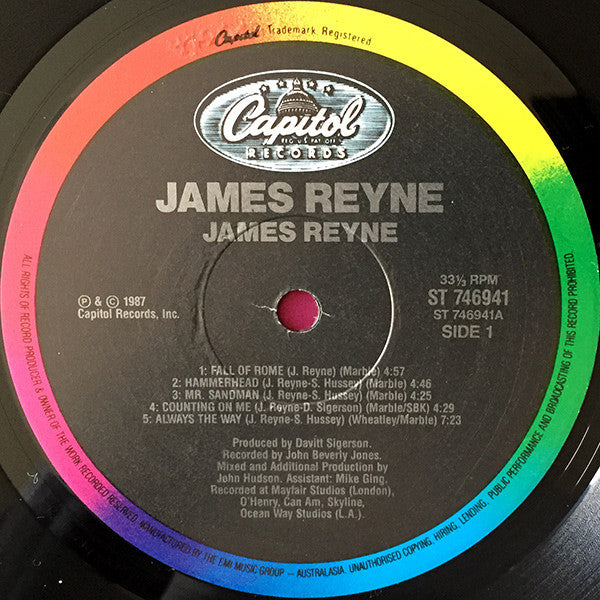 James Reyne : James Reyne (LP, Album)