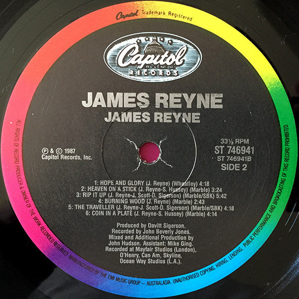 James Reyne : James Reyne (LP, Album)