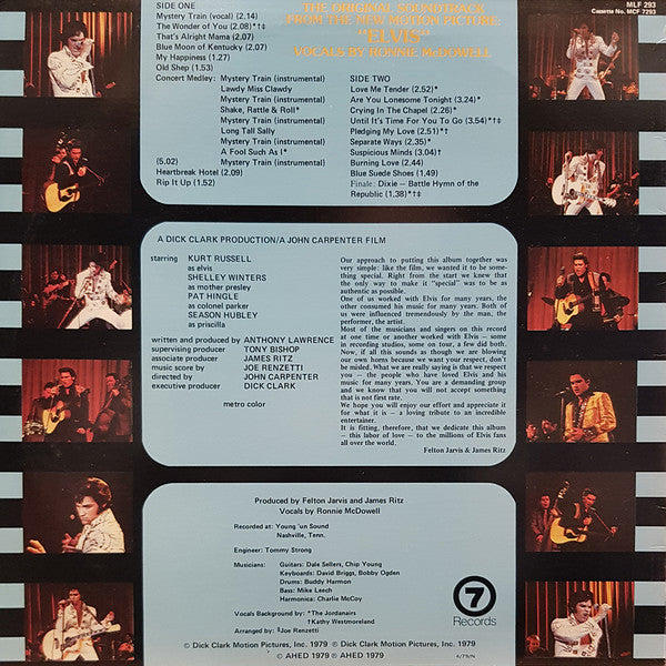 Ronnie McDowell : Elvis : The Original Soundtrack From The New Motion Picture (LP, Album)