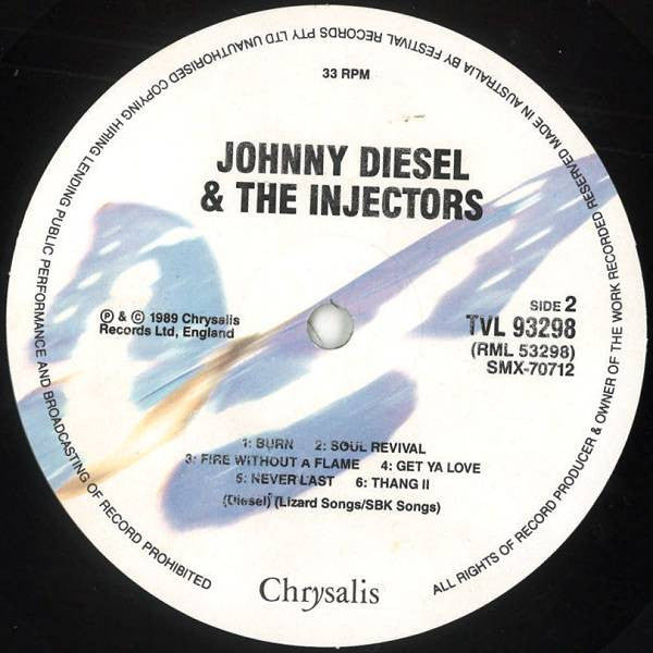 Johnny Diesel & The Injectors : Johnny Diesel & The Injectors (LP, Album)