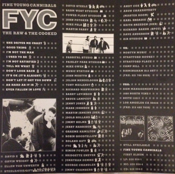 Fine Young Cannibals : The Raw & The Cooked (LP, Album)