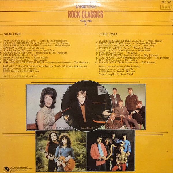 Various : 20 British Rock Classics Volume 2 (LP, Comp)