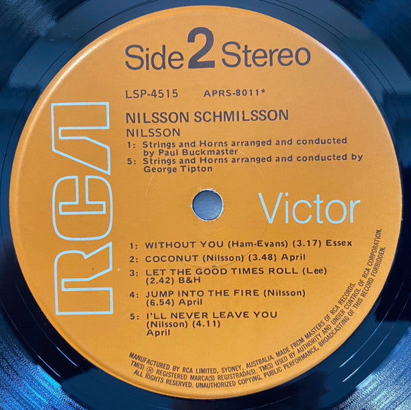 Nilsson* : Nilsson Schmilsson (LP, Album)