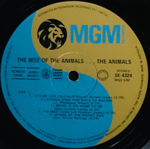 The Animals : The Best Of The Animals (LP, Comp)