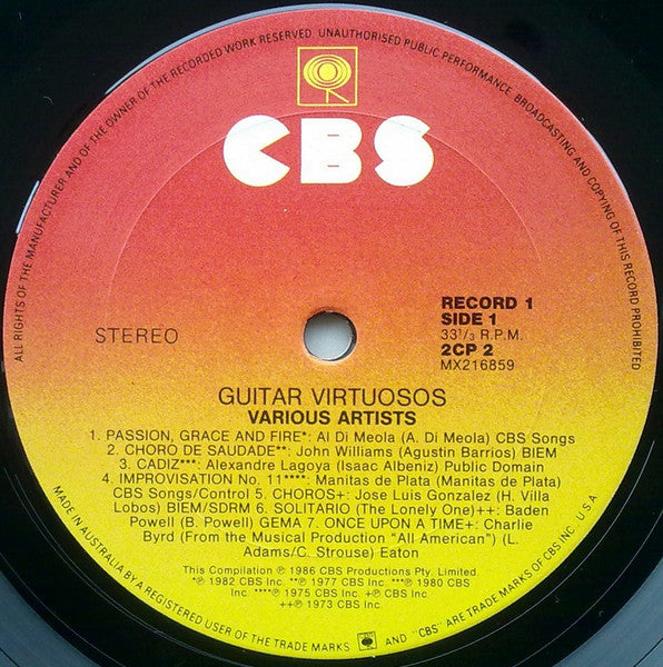 Various : Guitar Virtuosos (2xLP, Comp)