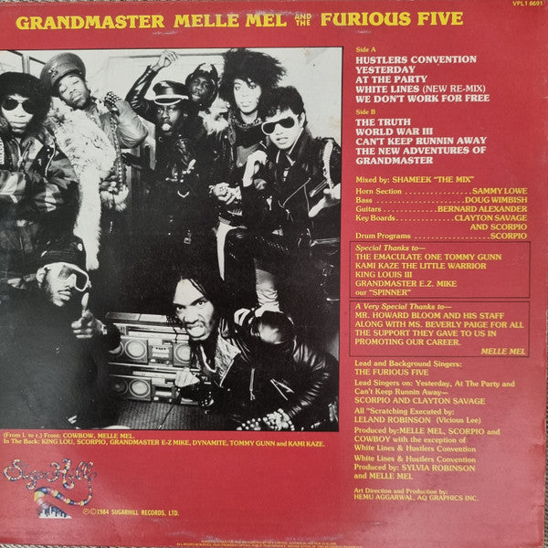Grandmaster Melle Mel & The Furious Five : Grandmaster Melle Mel & The Furious Five (LP, Album)