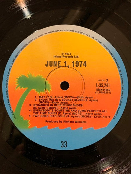 Kevin Ayers - John Cale - Brian Eno - Nico (3) : June 1, 1974 (LP, Album, RP)