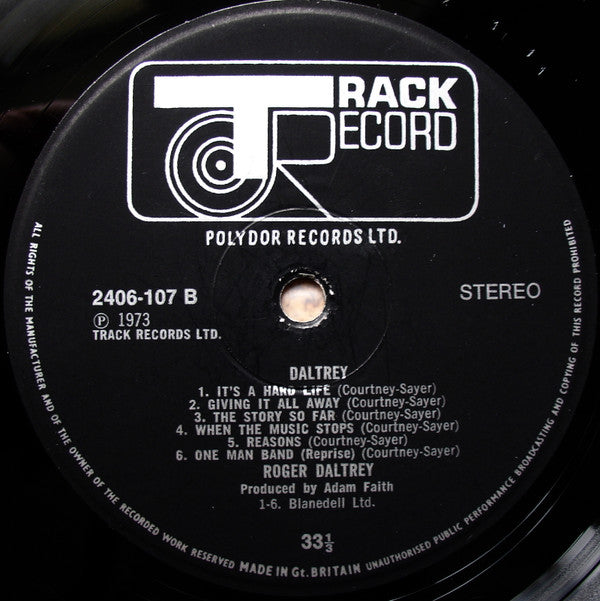 Roger Daltrey : Daltrey (LP, Album)