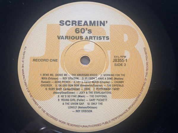 Various : Screamin' Sixties Vol. 1 (LP, Album, Comp)