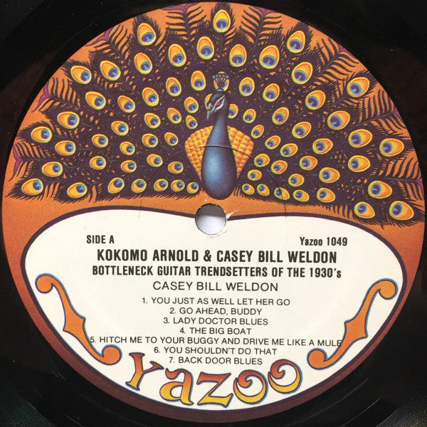 Casey Bill Weldon & Kokomo Arnold : Bottleneck Guitar Trendsetters Of The 1930s (LP, Comp, RP)