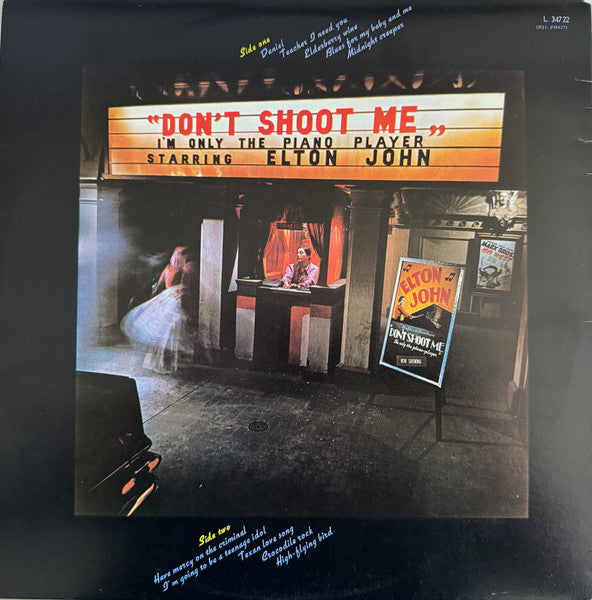 Elton John : Don't Shoot Me I'm Only The Piano Player (LP, Album, RE, Gat)