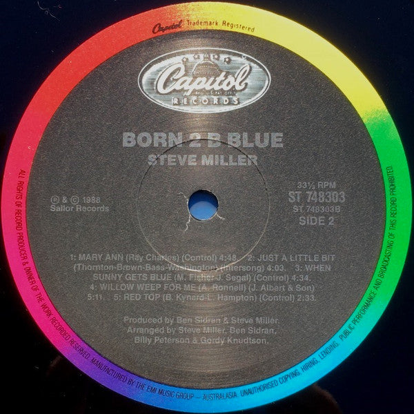 Steve Miller : Born 2 B Blue (LP, Album)