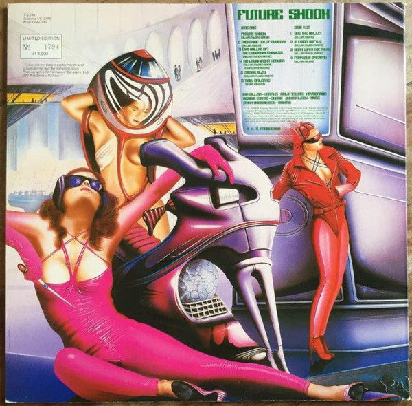 Gillan : Future Shock (LP, Album, Ltd, Num, wit)