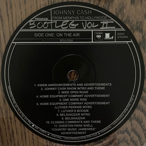 Johnny Cash : Bootleg Vol II: From Memphis To Hollywood (3xLP, Comp, Ltd, Num, RE, Tra)