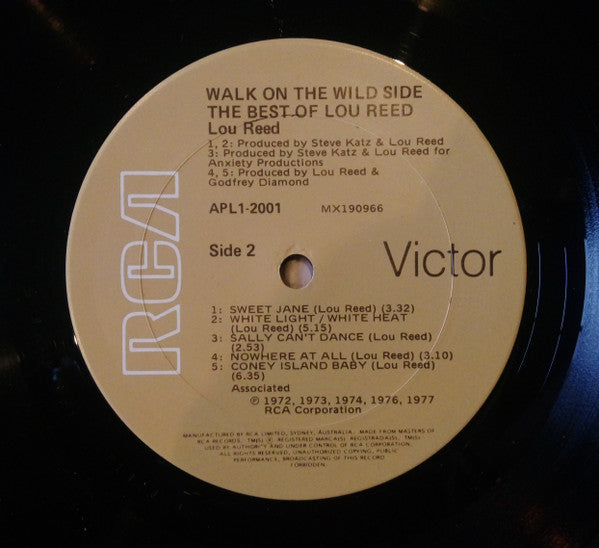 Lou Reed : Walk On The Wild Side - The Best Of Lou Reed (LP, Comp, RP)