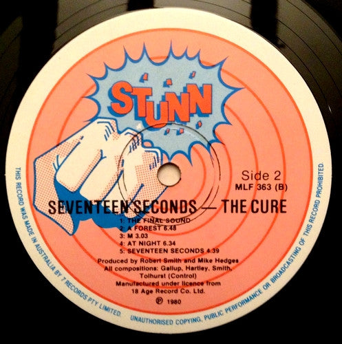 The Cure : Seventeen Seconds (LP, Album)