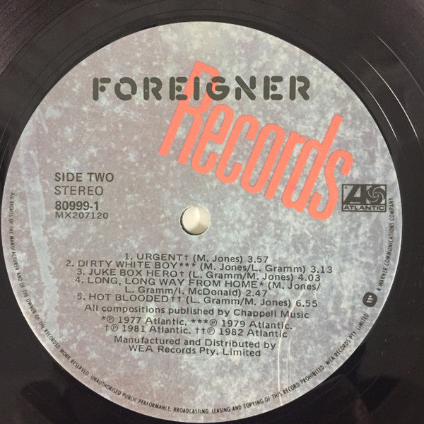 Foreigner : Records (LP, Comp, Gat)