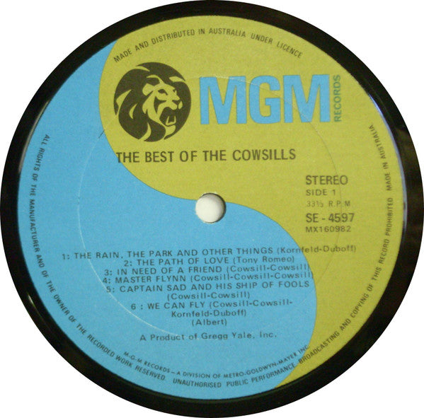 The Cowsills : The Best Of The Cowsills (LP, Comp)