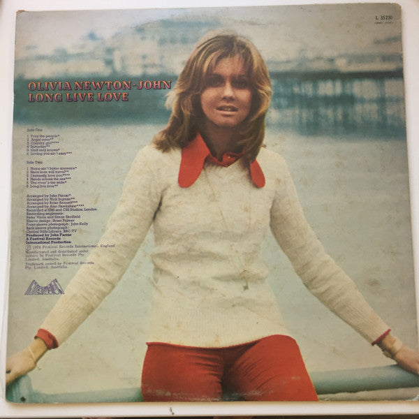 Olivia Newton-John : Long Live Love (LP, Album, Blu)