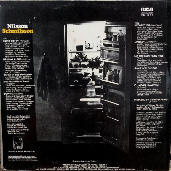 Harry Nilsson : Nilsson Schmilsson (LP, Album)