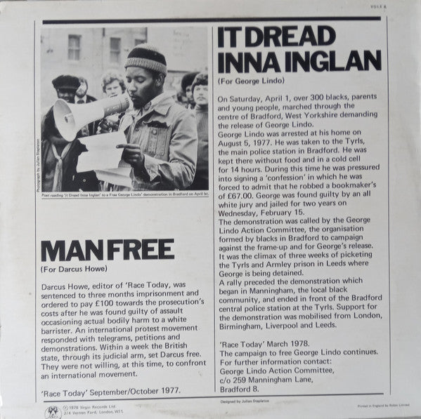 Poet And The Roots : It Dread Inna Inglan (For George Lindo) (12")