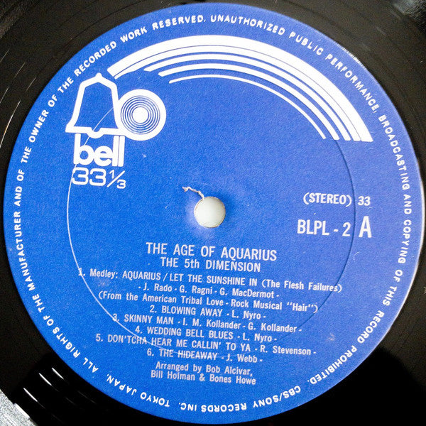 The Fifth Dimension : The Age Of Aquarius (LP, Album, Gat)