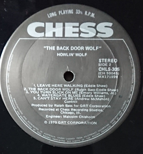 Howlin' Wolf : The Back Door Wolf (LP, Album)