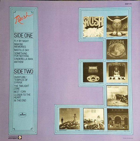 Rush : Rush Through Time (LP, Comp, RE)