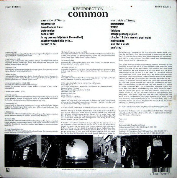 Common : Resurrection (LP, Album, RE)
