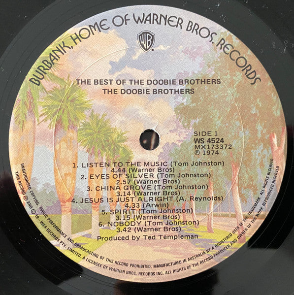 The Doobie Brothers : Listen To The Music - The Best Of The Doobie Brothers (LP, Comp, RE)