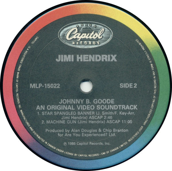 Jimi Hendrix : Johnny B. Goode An Original Video Soundtrack (LP, MiniAlbum)