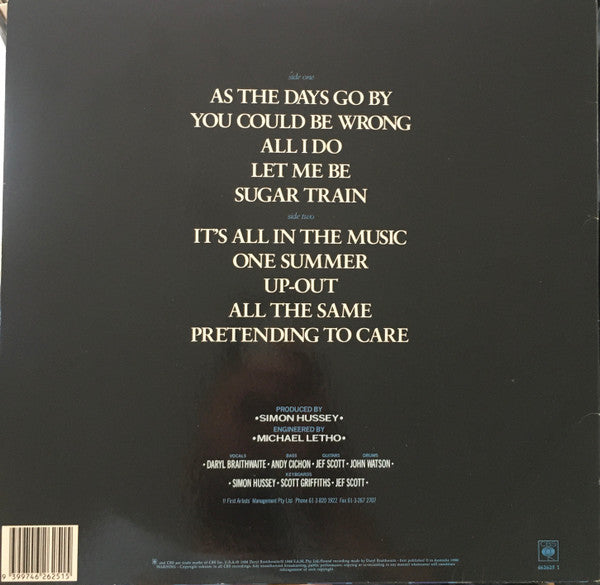 Daryl Braithwaite : Edge (LP, Album)