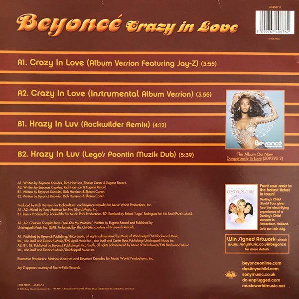 Beyoncé : Crazy In Love (12")