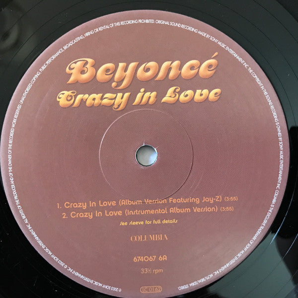 Beyoncé : Crazy In Love (12")