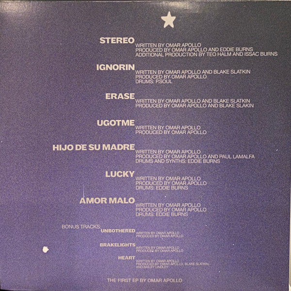 Omar Apollo : Stereo (12", EP, Dlx, Ltd, Pur)