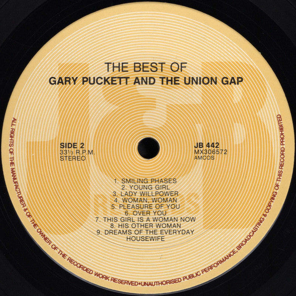 Blood, Sweat & Tears* & Gary Puckett & The Union Gap : The Very Best Of Blood, Sweat & Tears & Gary Puckett & The Union Gap (LP, Album, Comp)