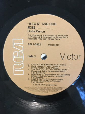 Dolly Parton : 9 To 5 And Odd Jobs (LP, Album)