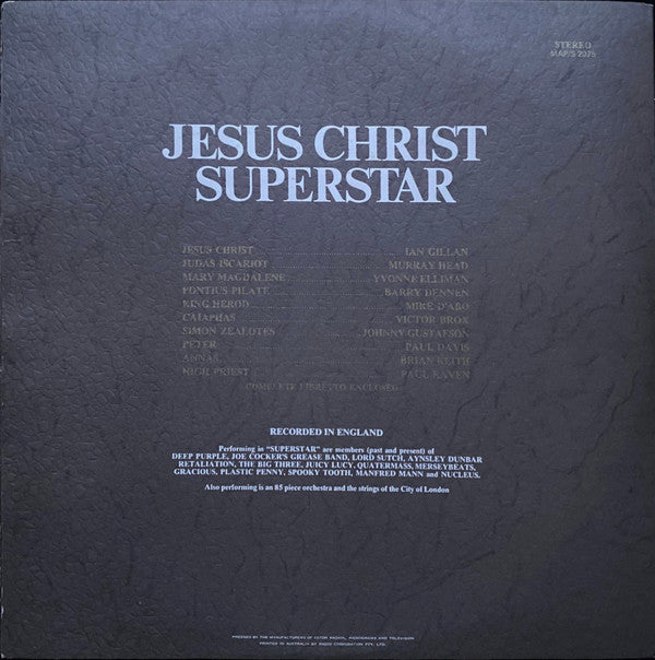 Andrew Lloyd Webber & Tim Rice : Jesus Christ Superstar (2xLP, Album, RP)